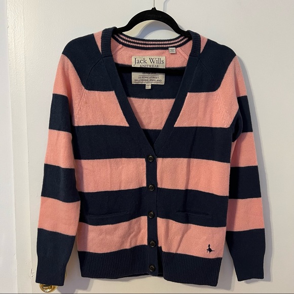 Jack Wills Stripe Cardigan - Picture 2 of 4